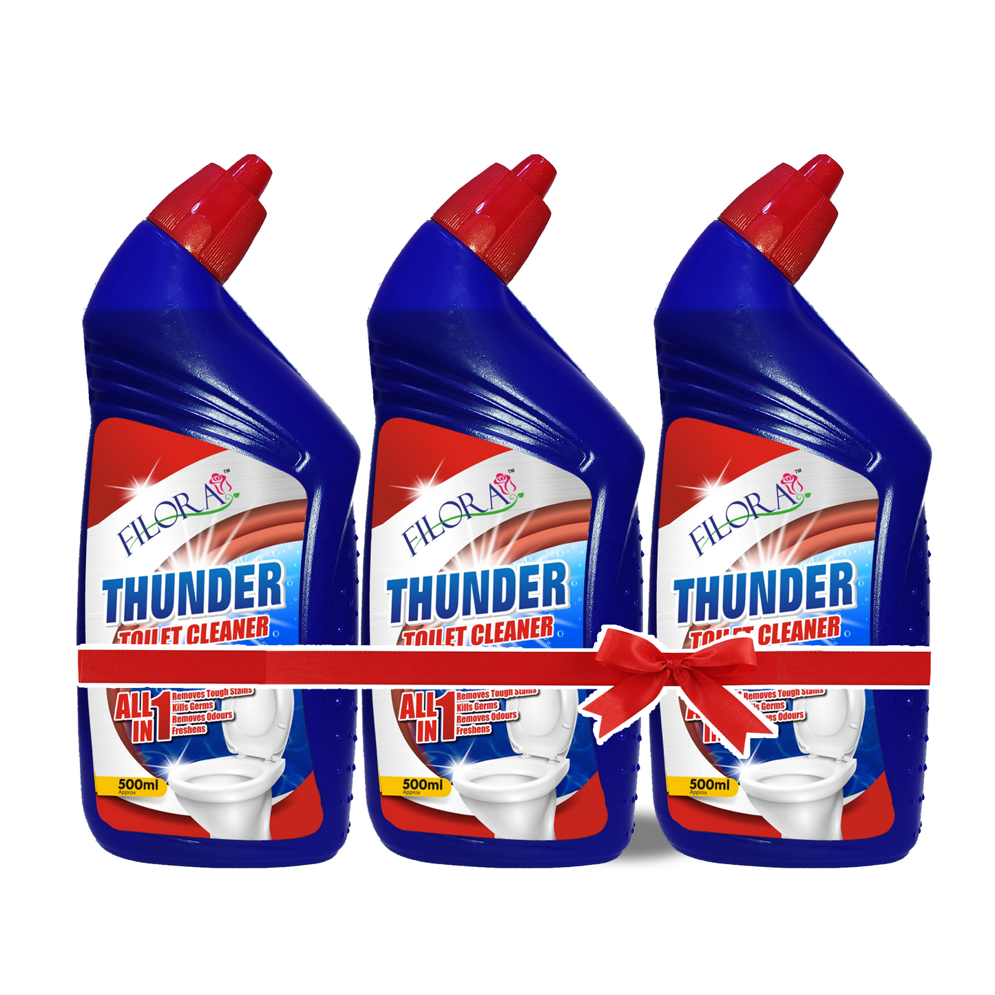 Pack of 3 - Toilet Cleaner THUNDER 500ml e Bundle