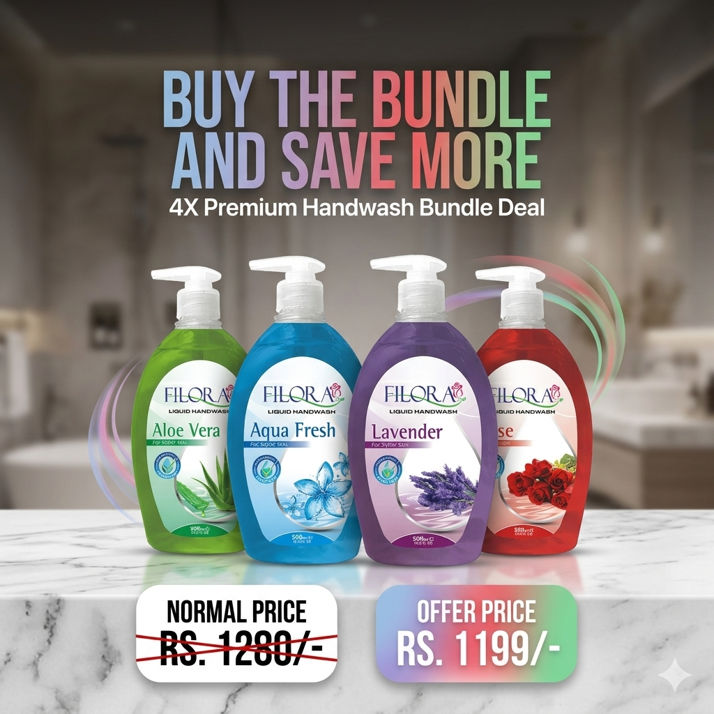 Pack of 4 - Hand Wash 500ml e Bundle